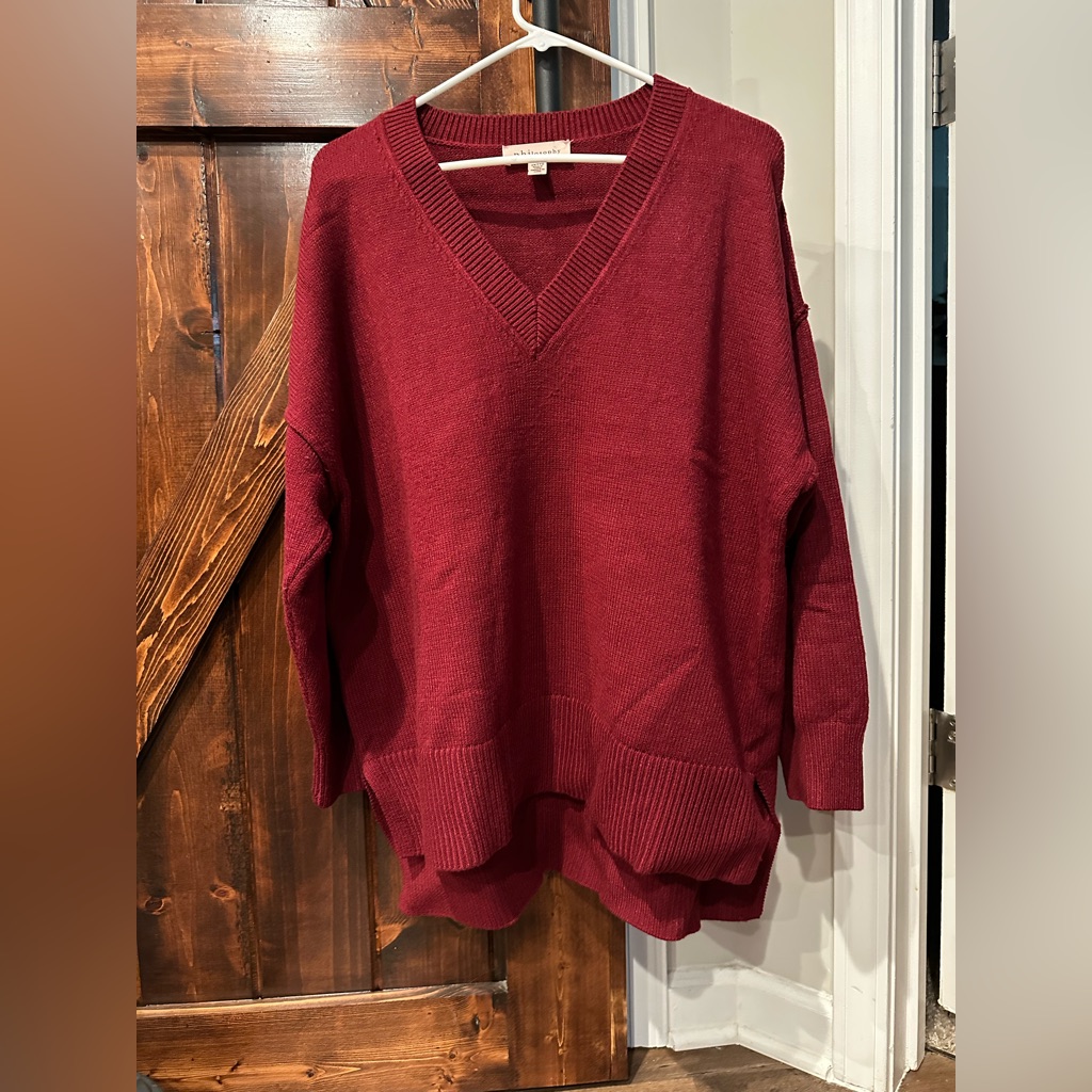 Burgandy Philosophy Sweater